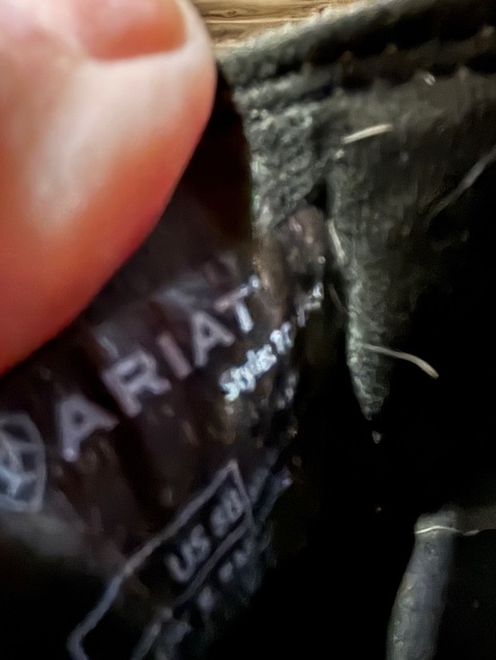 Ariat Black Slip-On Loafers with Black & White Cow Print Accent - Picture 5 of 6